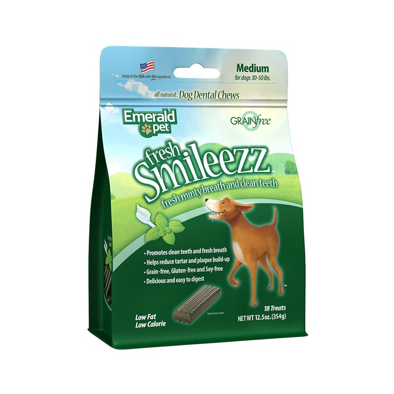 Emerald Pet Fresh Smileezz Grain Free Medium Chews Dog Treats 12.5 Oz