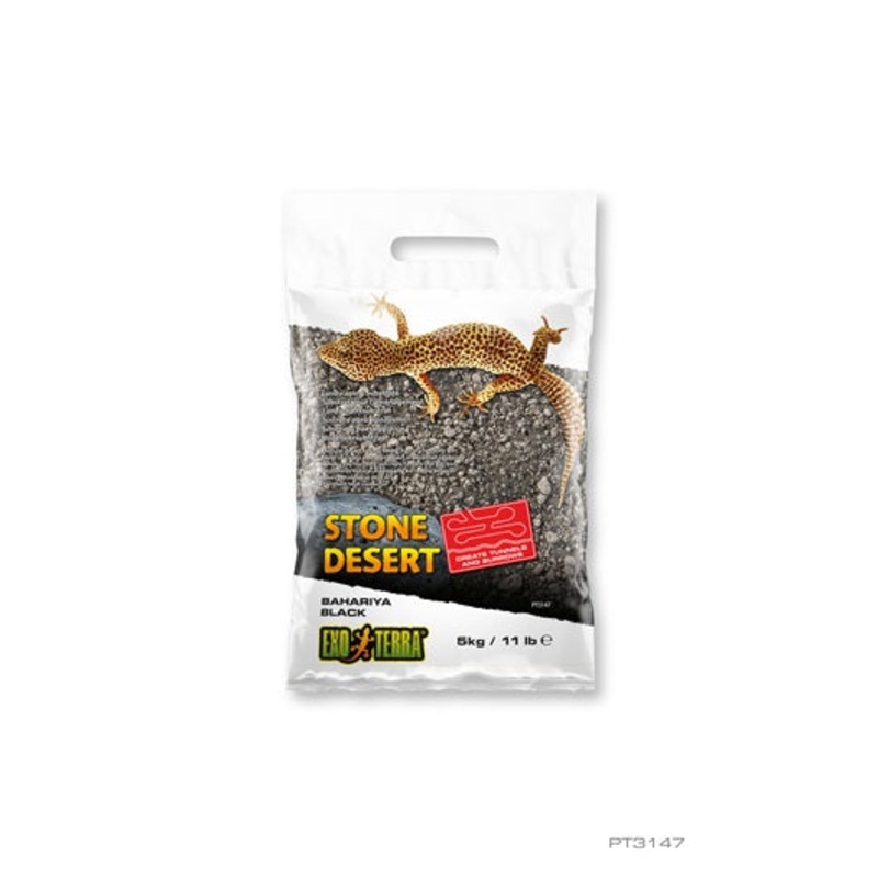 Exo Terra Stone Desert Substrates (Bahariya Black) 5kg/11lbs