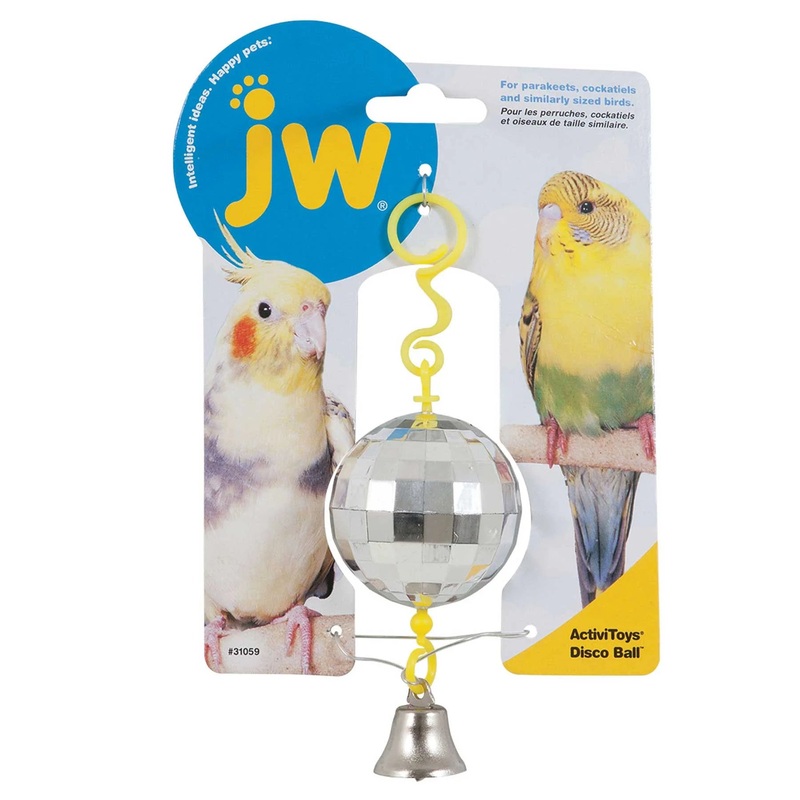 JW Pet ActiviToy Disco Ball Bird Toy