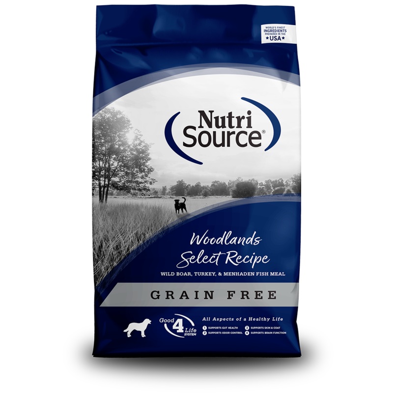 Nutrisource Grain Free Woodlands Select Recipe Dog Food 26 lb