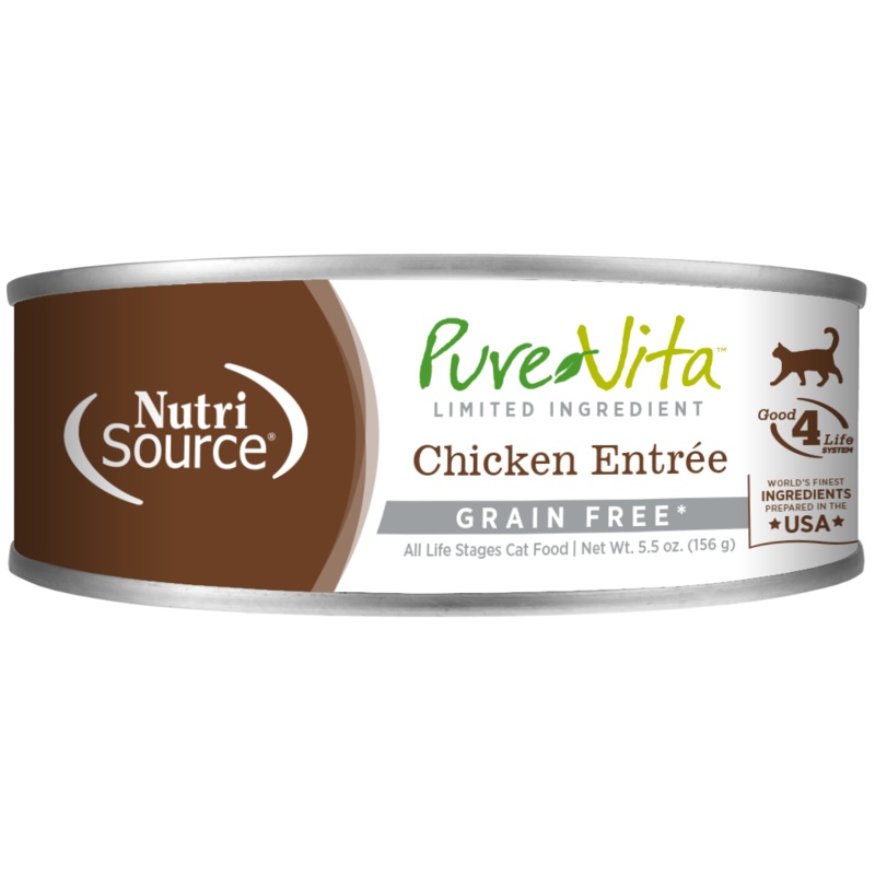 Nutrisource Pure Vita Limited Ingredient Chicken Grain Free 5.5oz 5.5oz