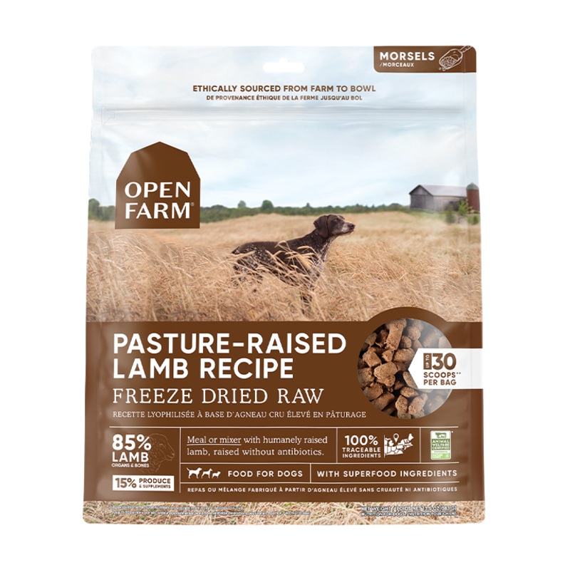 Open Farm Pasture-raised Lamb Freeze Dried Raw Dog Food 13.5 oz
