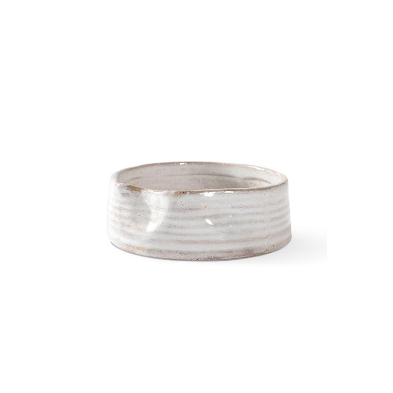 PetShop Pinched Stoneware Pet Bowl Medium