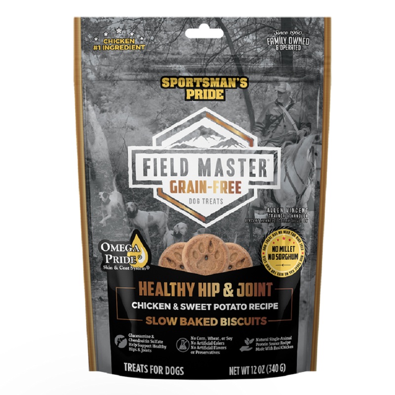 Sportsman’s Pride Field Master Grain Free Healthy Hip & Joint Chicken Biscuits 12oz bag