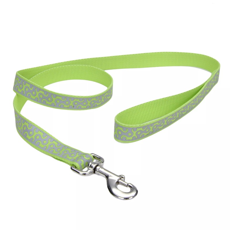 Coastal Pet Products Lazer Brite Reflective Open-Design Dog Leash 5/8″ x 6′ Blue Lagoon Wave