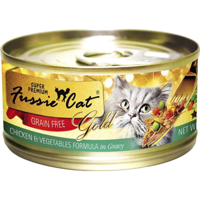 Fussie Cat Super Premium Chicken & Vegetables in Gravy Canned Food