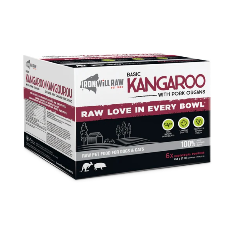 Iron Will Raw Basic Kangaroo 2.72kg Raw Dog Food