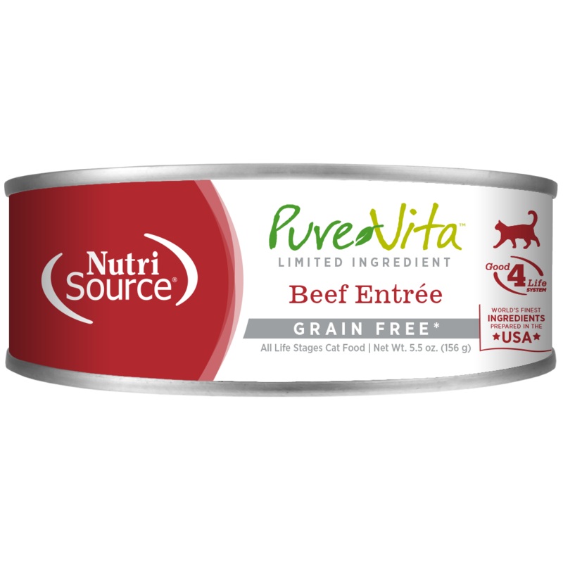 Nutrisource Pure Vita Limited Ingredient Beef Grain Free 5.5oz 5.5oz