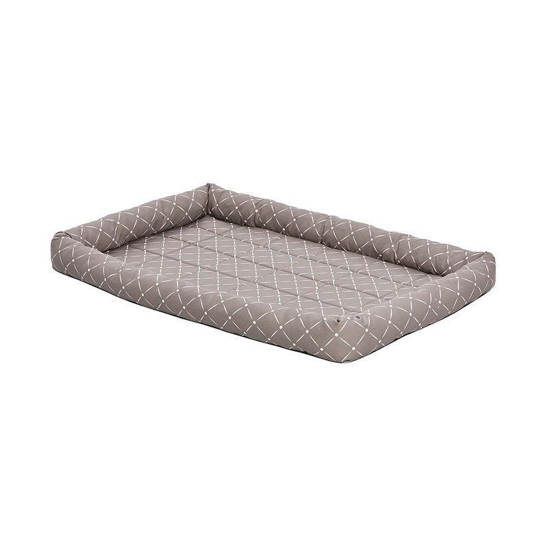 QuietTime Couture Ashton Bolster Bed Mushroom Color 48 Inch