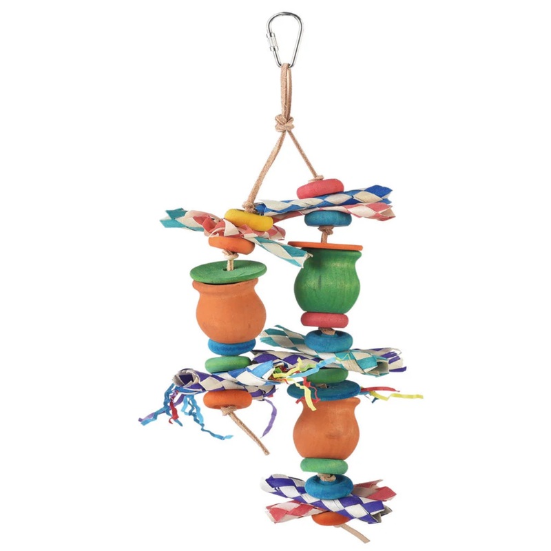 Wiffle Play Ball  Lightweight Hanging Toy for Parrots & Small Birds
