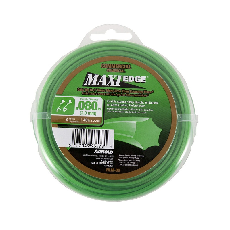 Arnold Corp .080″ Maxi Edge Commercial Trimmer Line 40 feet .080″ x 40 feet