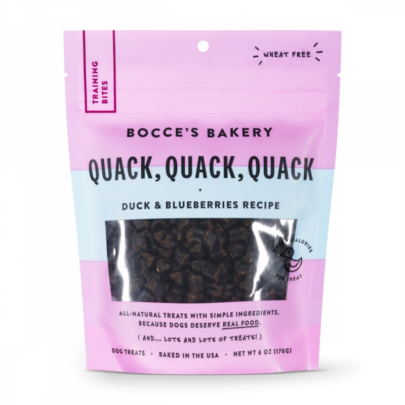 Bocce’s Bakery Every Day Quack, Quack, Quack Training Bites Dog Treats 6-oz