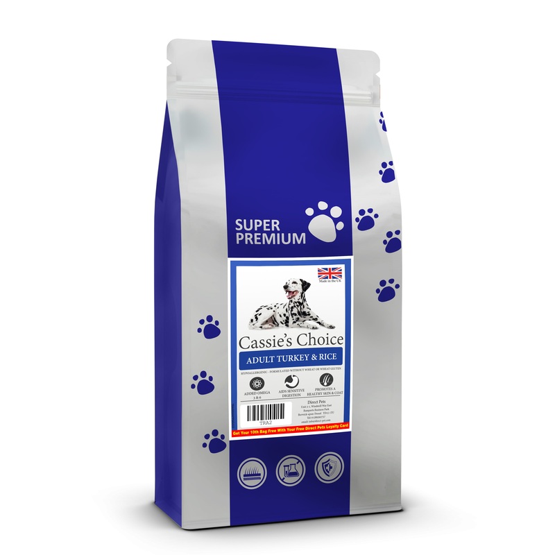 Cassie’s Choice Adult Turkey & Rice 2kg