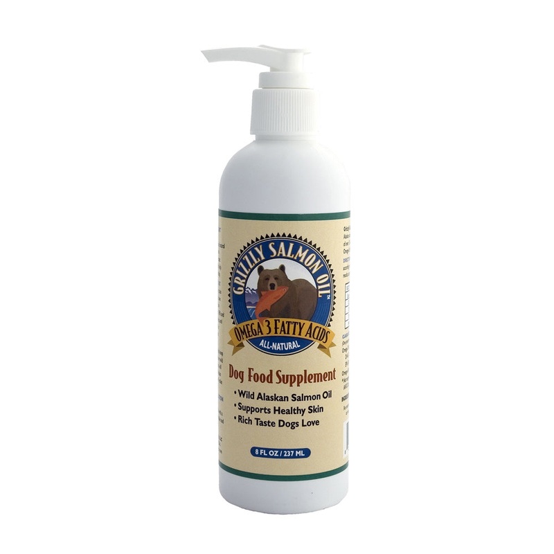 Grizzly Wild Alaskan Salmon Plus Dog Food Supplement 8 oz