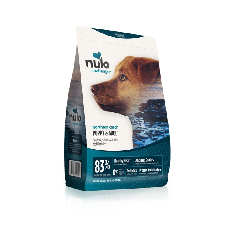 Nulo Challenger Puppy & Adult Dry Dog Food – Haddock, Salmon, & Acadian Redfish, 11lb Bag