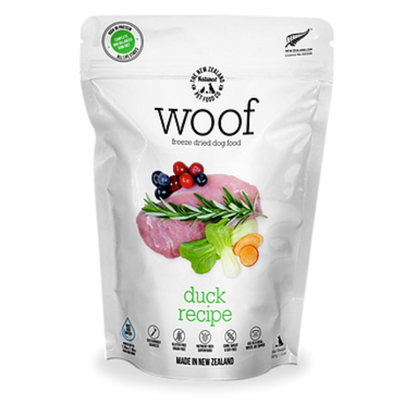 WOOF Freeze Dried Dog Food – Duck Recipe 50g