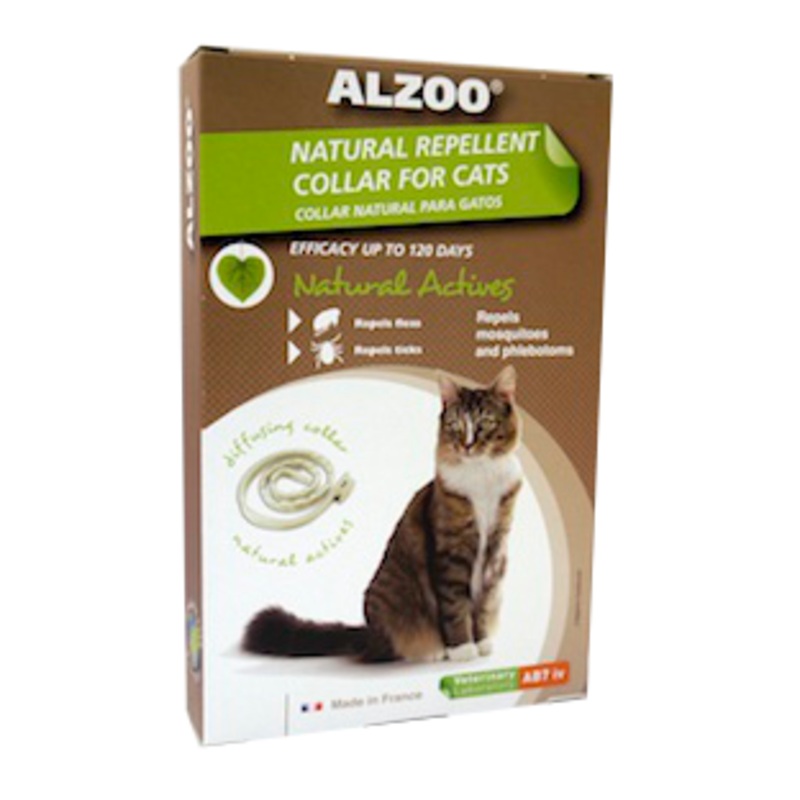 Alzoo Natural Repellent Flea and Tick Collar for Cats