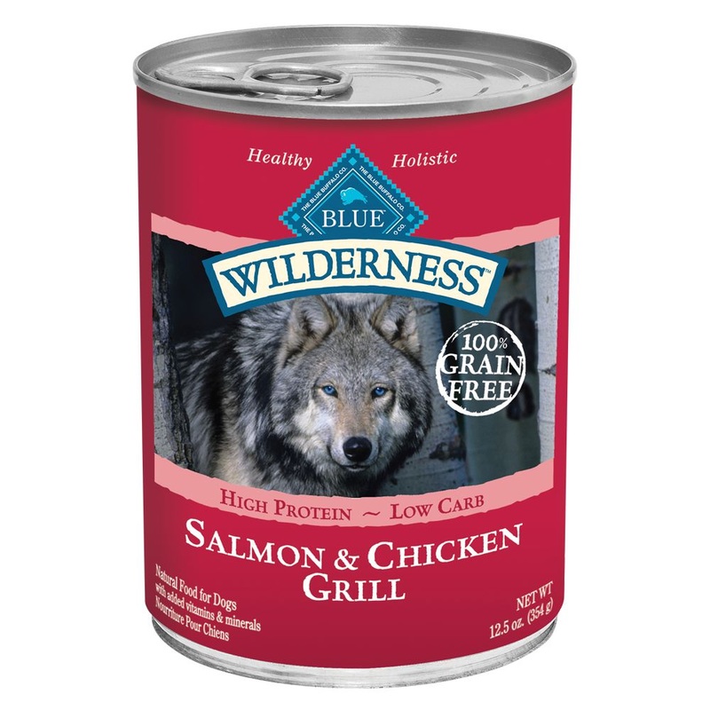 Blue Buffalo Wilderness Grain Free Salmon & Chicken Adult Canned Dog Food INDIVIDUAL 354g