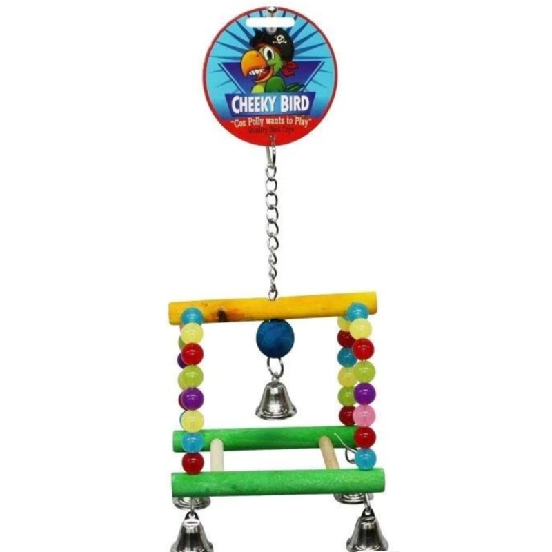 CHEEKY BIRD TOY ARCH DOUBLE SWING