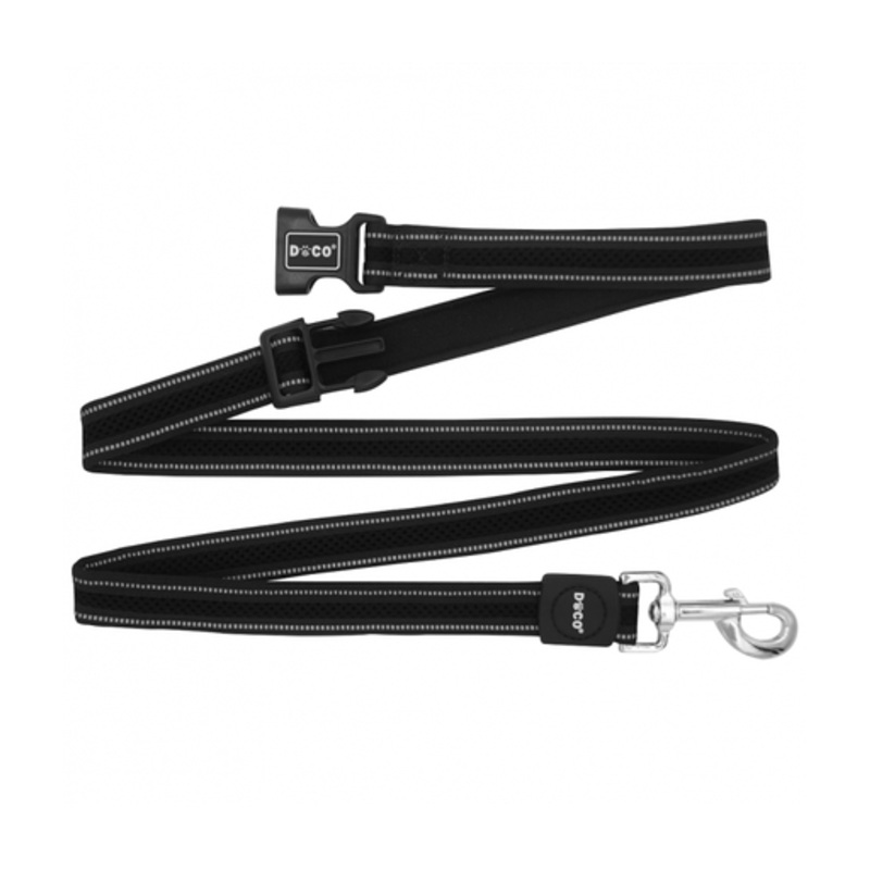 DOCO Athletica Easy-Snap Air Leash 6ft (DCA1372)[Color – Black, Size – M/L]