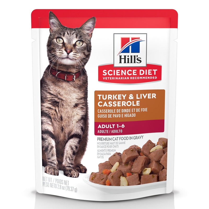 Hill’s Science Diet Turkey & Liver Adult Wet Cat Food, 2.8 oz.
