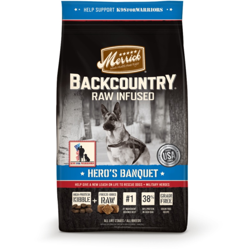 Merrick Backcountry Grain Free Hero’s Banquet Dry Dog Food 20-lb