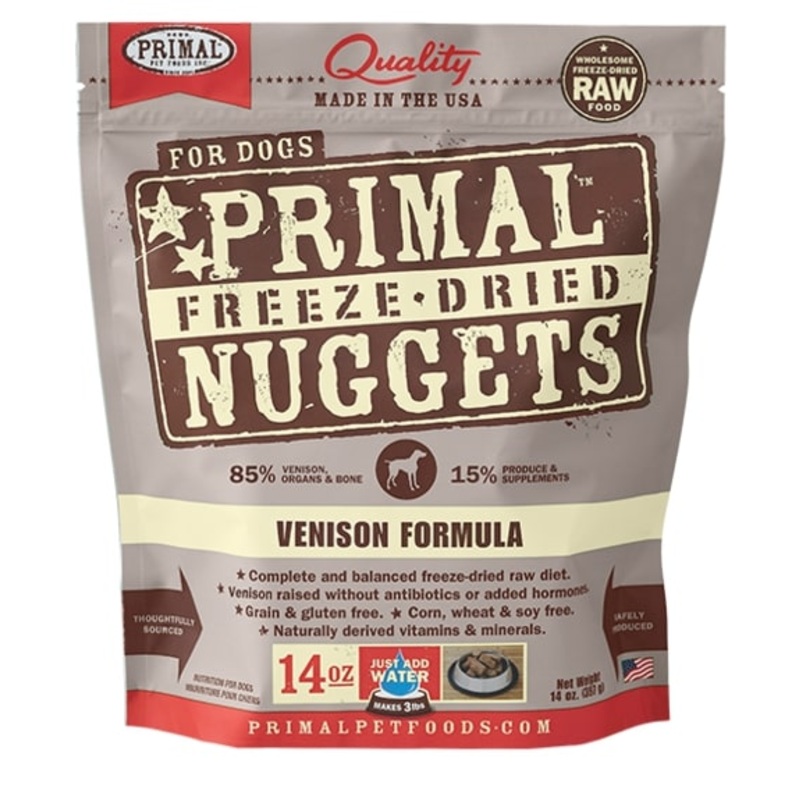 Primal Canine Freeze Dried Raw Food – Venison 5.5oz