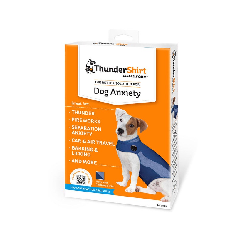 ThunderShirt Anxiety Jacket for Dog Blue Polo Color Small