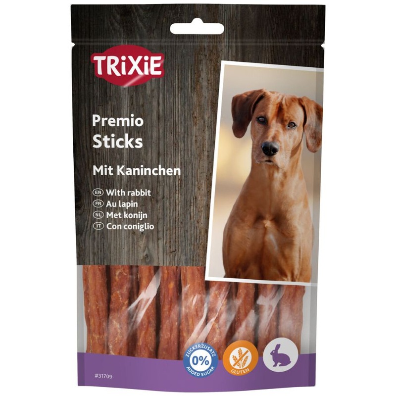 Trixie – Premio Sticks with Rabbit, 90% Meat, High-Protein Dog Treats, Gluten-Free & No Added Sugar – 100 g