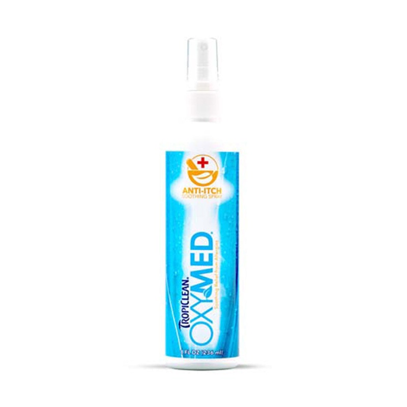 Tropiclean Oxymed Anti-Itch Medicated Spray for Dog & Cat 8 Oz