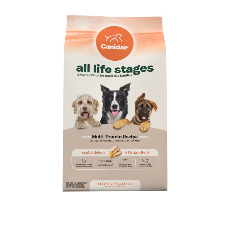 Canidae All Life Stages Multi Protein- Chicken, Turkey, Lamb & Fish, Dry Dog Food 5-lb