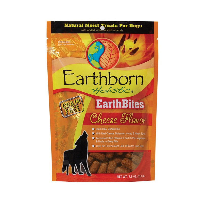 Earthborn Holistic EarthBites Grain Free Cheese Flavor Dog Treats 7.5 Oz