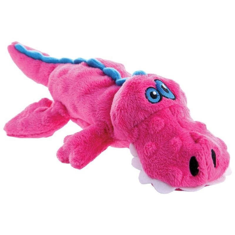 GODOG JUST FOR ME GATOR DOG TOY PINK