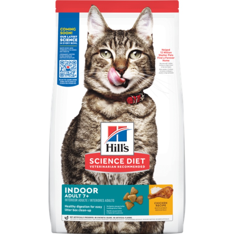 Hill’s Science Diet Adult 7+ Indoor Chicken Recipe Cat Food 7-lb