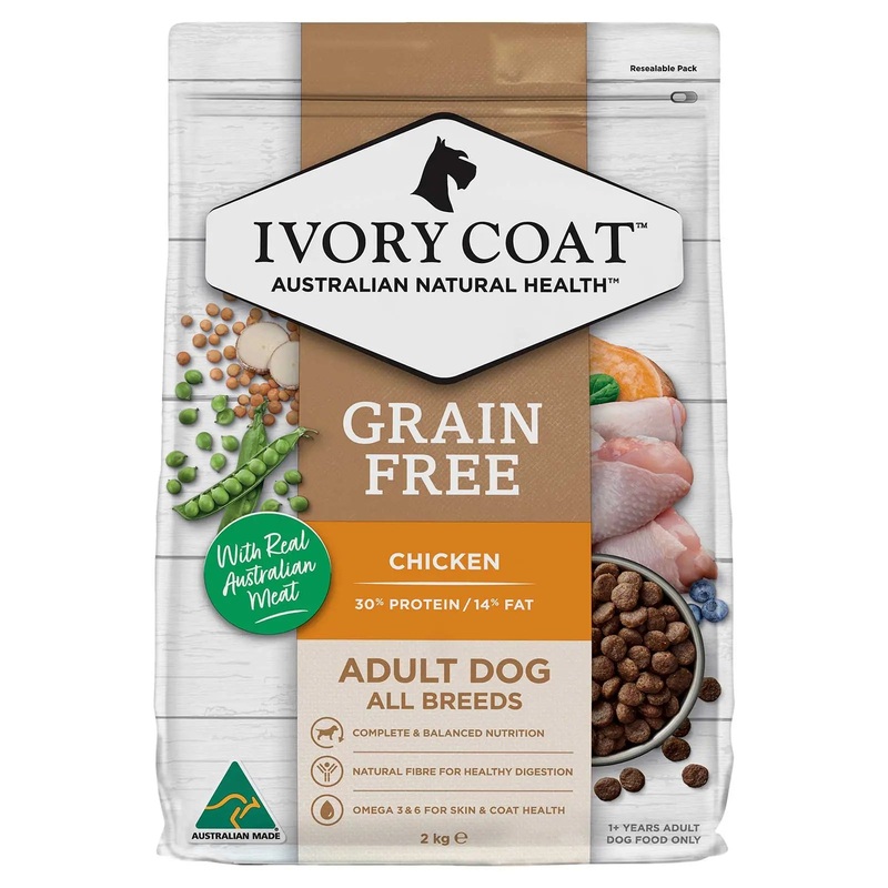 Ivory Coat Grain Free Dog Food Adult Chicken with Coconut Oil 2kg