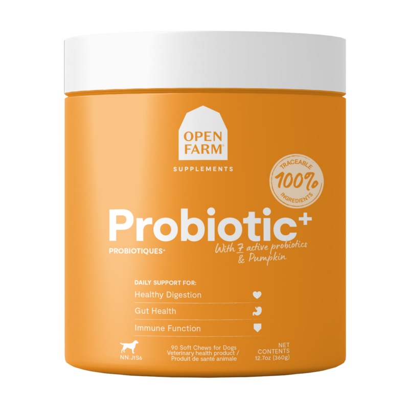 Open Probiotic Supplement Chews for Dogs