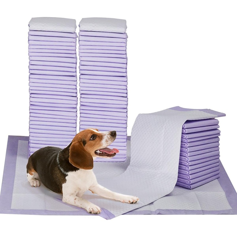 Petphabet 100 Pack Dog Pee Pads 23 x 24 Inches, Lavender Scented