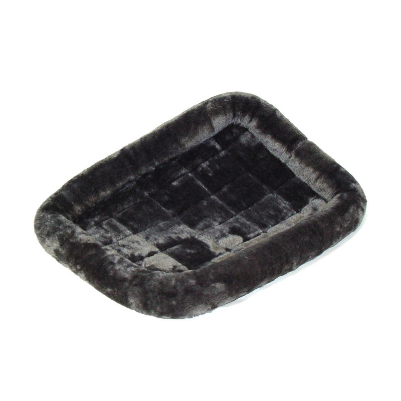 QuietTime Deluxe Bolster Pet Bed Gray Color 42 Inch