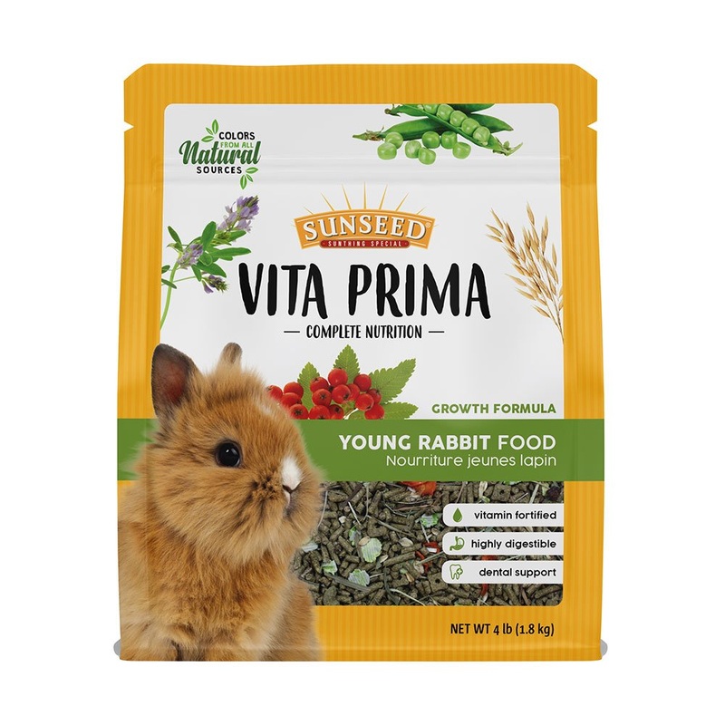Sunseed Vita Prima Complete Nutrition Young Rabbit Food 4 lb