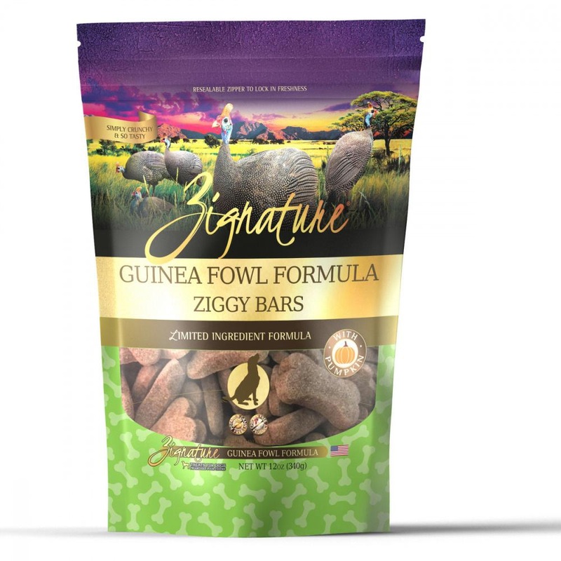 Zignature Ziggy Bars Guinea Fowl Formula Dog Treats