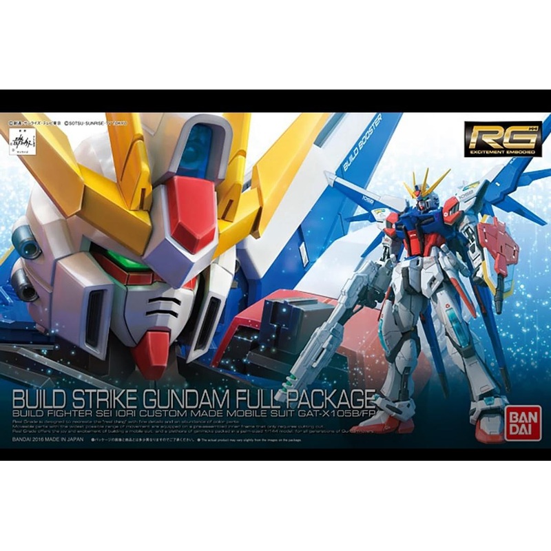 BANDAI Gundam (RG 1/144) Build Strike Gundam Full Package GAT-X 1058/FP