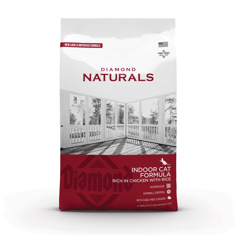 Diamond Naturals Indoor Cat Chicken & Rice Formula – 1Kg (2.20 lbs)