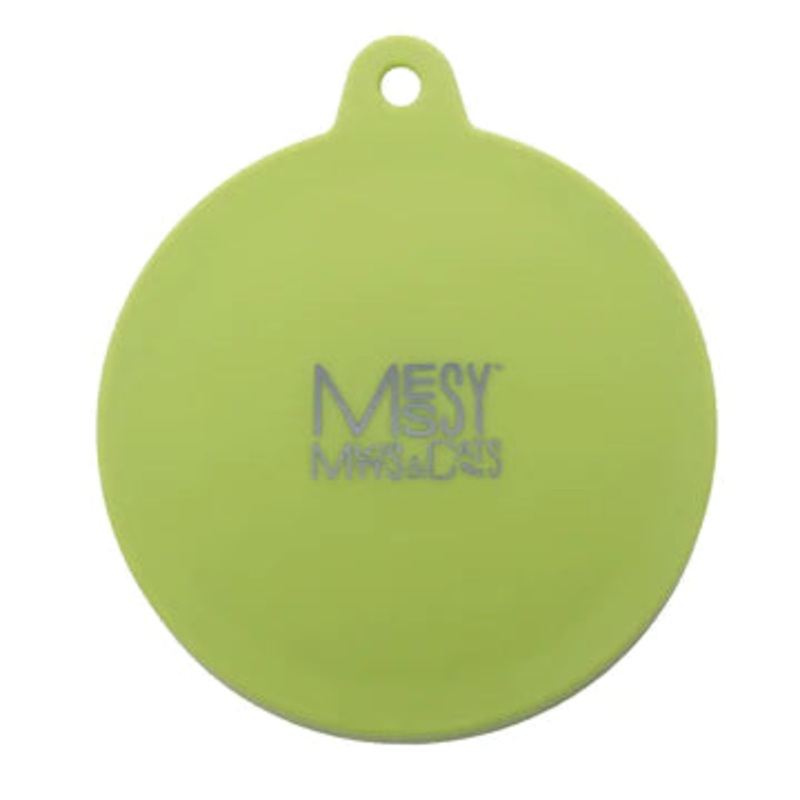 Messy Mutts Silicone Universal Cat Food and Dog Food Can Cover 2.5″ to 3.3″ Green