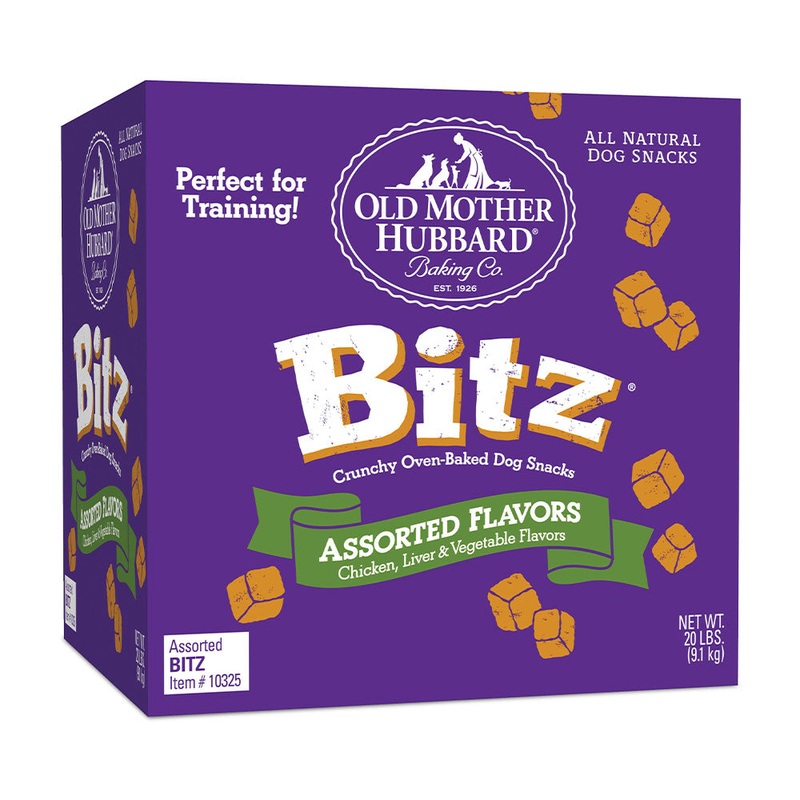 Old Mother Hubbard Bitz Assorted Flavors Crunchy Oven-Baked Dog Treats 20 Lbs