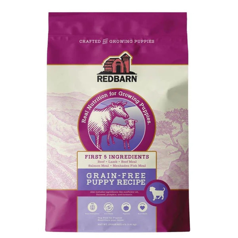 Redbarn First-Five Kibble Grain-Free Puppy Beef & Lamb Recipe 22 lb