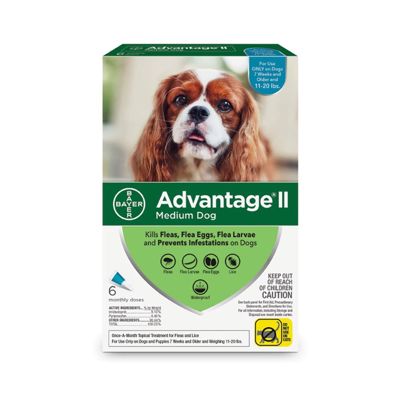 Advantage II Flea Treatment for Medium Dog 6 Dose