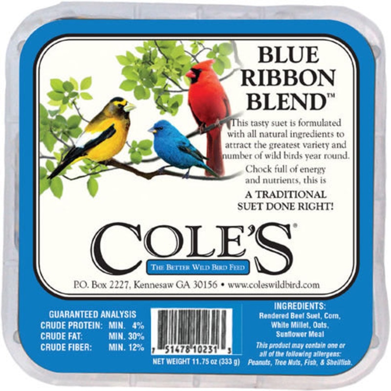 Cole’s Blue Ribbon Suet Cakes Set of 4 Cakes