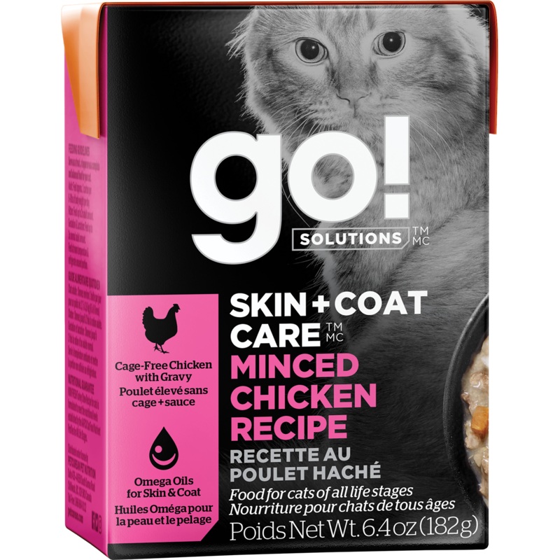 GO! Skin & Coat Cat Chicken Minced Tetra Pack Single 181g