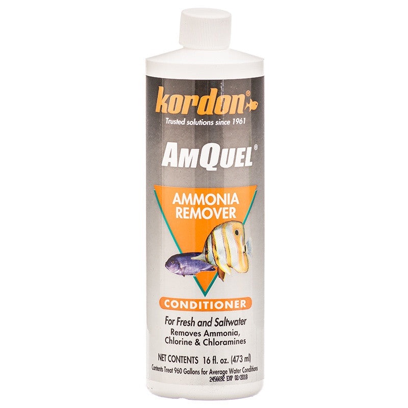 Kordon AmQuel Ammonia Remover Water Conditioner 16 oz – (Treats 960 Gallons)