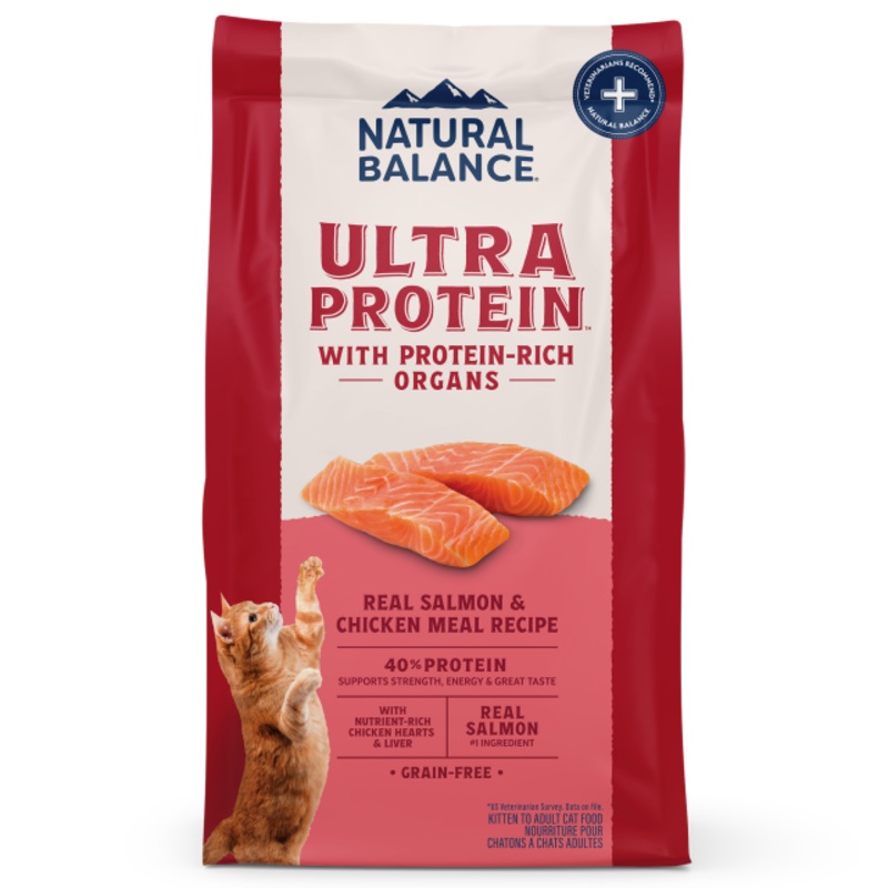 Natural Balance Ultra Protein Dry Cat Food – Salmon & Chicken Meal – 6lb Bag
